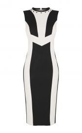 KAREN MILLEN Contrast Panel Dress at Bloomingdales